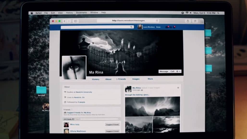 Friend Request (2016) screenshot